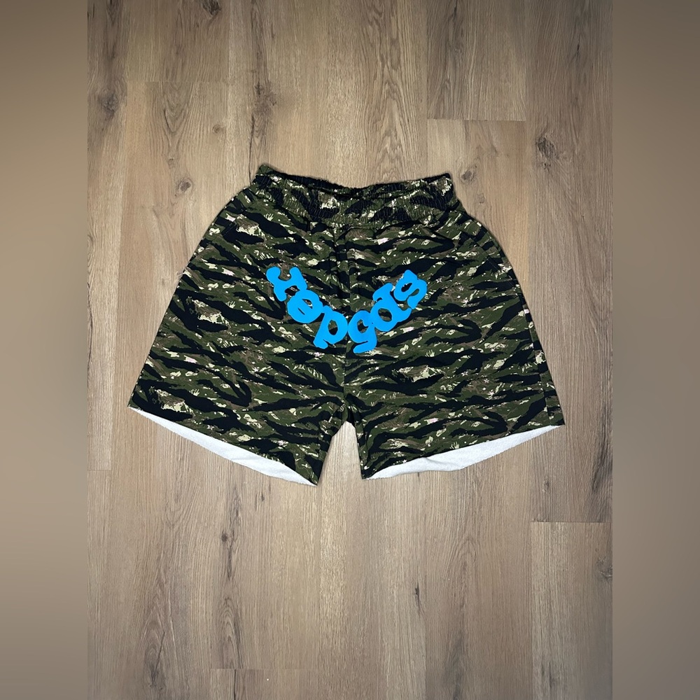 Sp5der OG Web V2 'Tiger Camo' Sweatshort